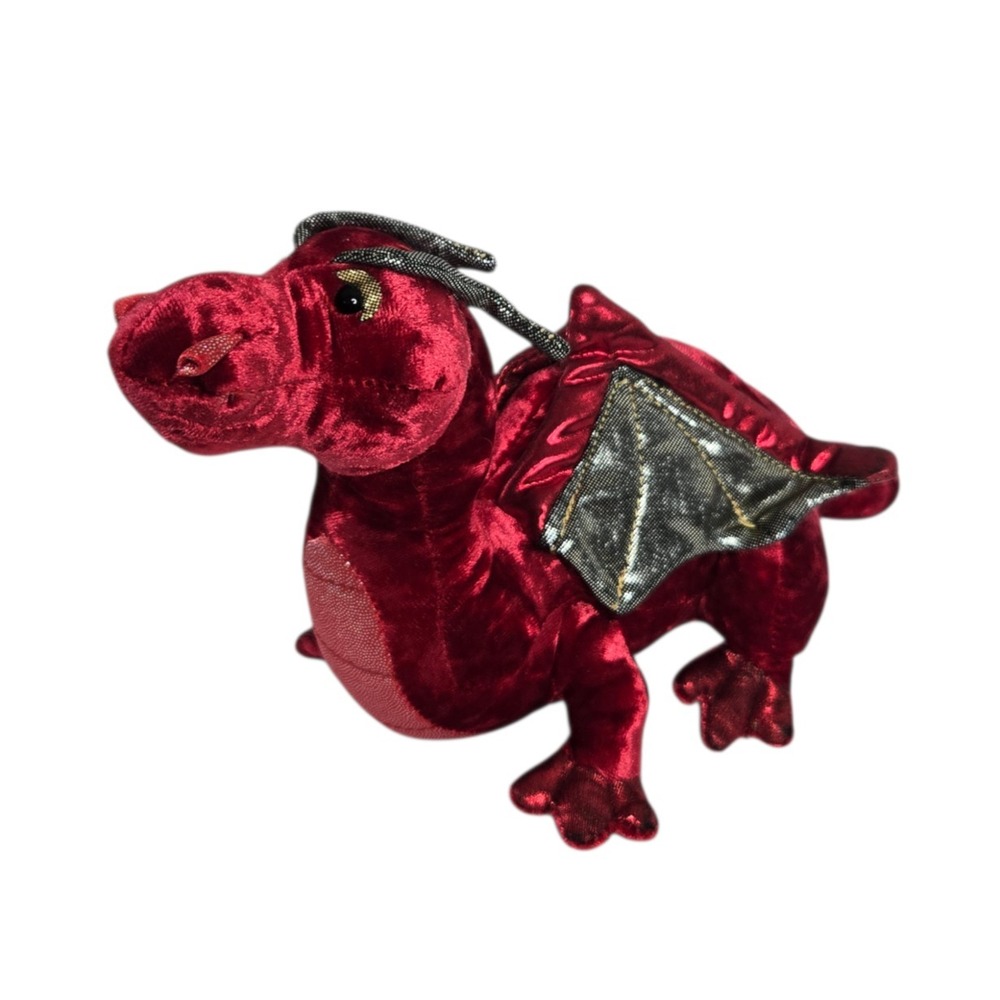 Douglas Ruby Red Dragon Plush 14" Whimsical Fantasy Stuffed Animal Wings Gamer